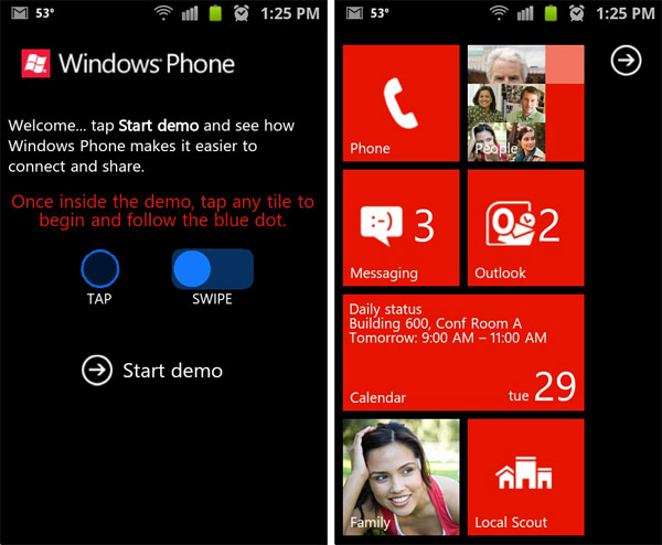 Az Android és iOS felhasználók is kipróbálhatják a Windows Phone 7-et