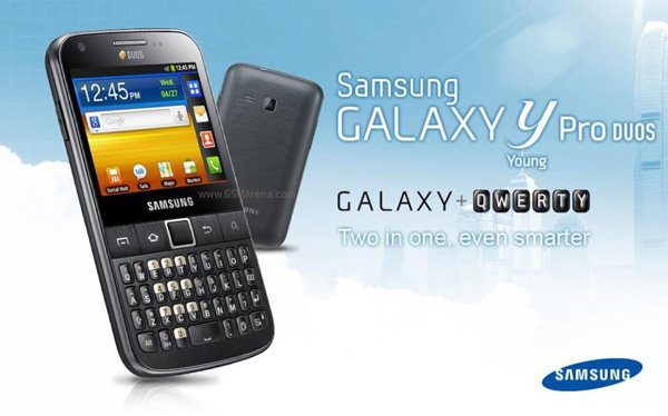 Két SIM kártyával érkezik a Samsung Galaxy Y Pro Duo