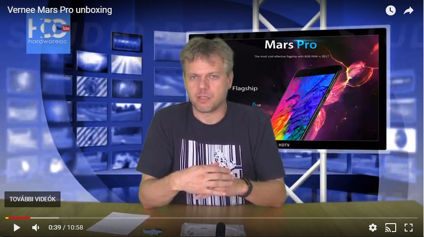 Elkészült a Vernee Mars Pro kicsomagolós videó