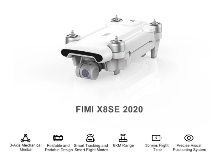 Itt a Xiaomi Fimi X8 SE drón 2020-as verziója, jó az ára, és EU raktárból jön! 2