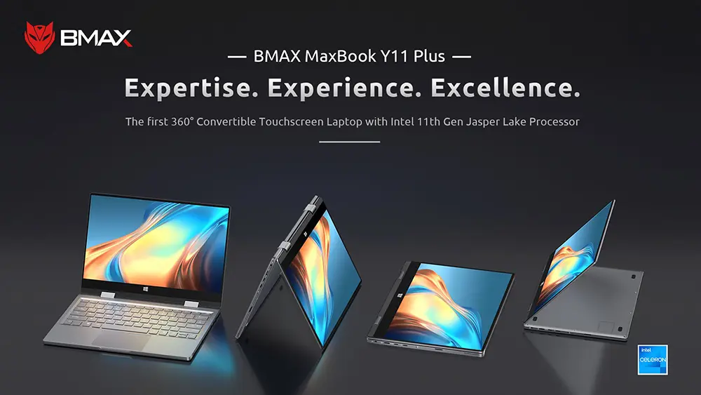 BMAX Y11 Plus 2 合1 笔记本电脑与新的Intel procival - HOC.hu
