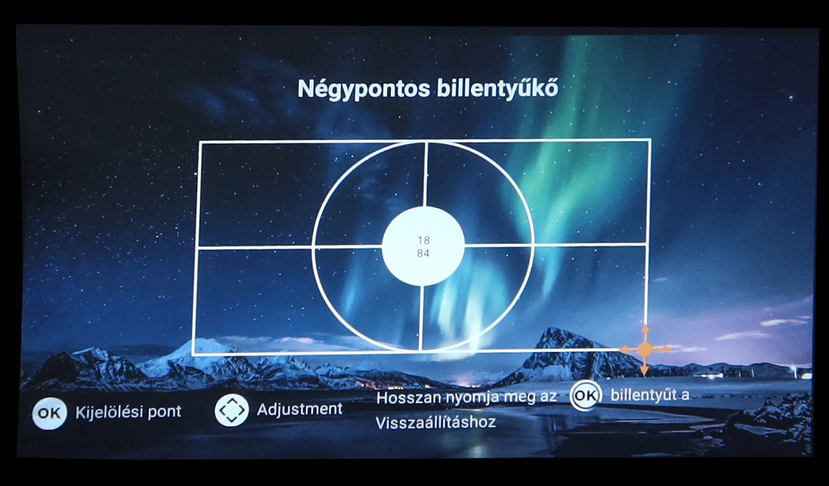a screen shot of a video game Wanbo Mozart 1 Pro projektor teszt